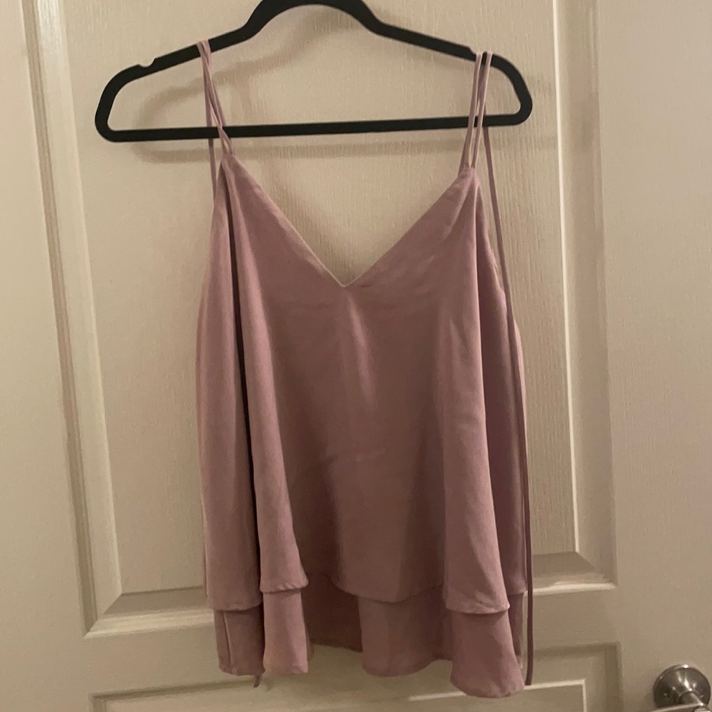 Mauve spaghetti strap tank top